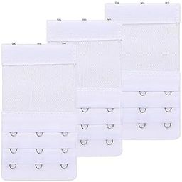 LOURYN KOULYN® Bra Hook Extender-3 Hook - 3 Eye (with Extra Elastic) –Save Your Bra Increase Band Length_Bra Extensions Bra Hook Extender for Women Combo Pack-13