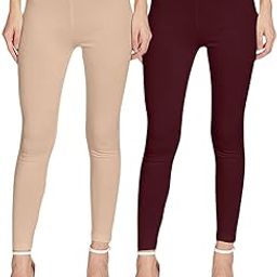 Pure Cotton Skinny Fit Ankle Length Leggings Combo (Pack of 2)-image-40