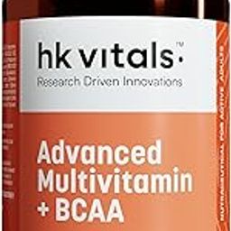 HealthKart hk vitals Advanced Multivitamin with BCAA - Minerals, Amino Acids, Hyaluronic Acid, and Antioxidants - 60 Multivitamin Tablets - Immunity & Energy-16