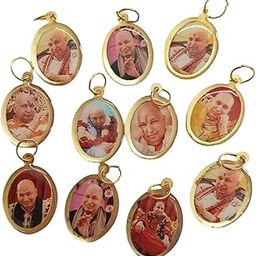 SHURANA GURUJI Guru ji Swaroop (Pack of-10) Rectangular Photo Golden Metal Pendants Lockets for Neck Chain For Women,Men And Kids (Medium Size)-image-26