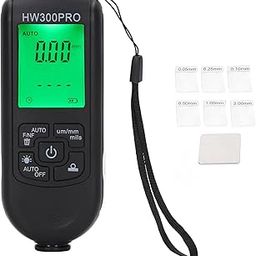 Coating Thickness Tester, Digital ABS Coating Thickness Gauge with Rope Portable Auto Shut-Off Function for Outdoors (Black)-image-6