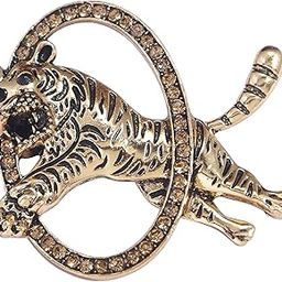 Tiger Shaped Blazer Brooch/Lapel Pin for Mens (B2087)-53