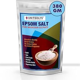 Unitedlys Epsom Bath Salt 1.3kg | 100% Pure Unscented Magnesium Sulphate | Pain Relief & Muscle Recovery | Foot Soak, Detox Bath & Stress Relief | Reduce Soreness & Swelling-image-62