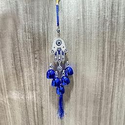 DT DECTONE Stone Nazar Battu Evil Eye Hanging Wall Decor Interior Accessories For The Home Good Fortune Vastu For Decoration And Prosperity- Wind Chime Bells, Blue-image-37