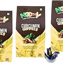 Noochy Curcumin Gummies |BUY 2 GET 1 FREE| Dietary Supplements | Improve Skin Health | Antioxidant | Anti-inflammatory | 100% Veg | Mango Flavour | Pack of 90 | NO ADDED SUGAR-14
