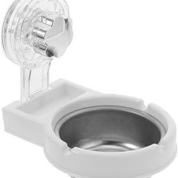 HASTHIP® Wall-Mounted Ashtray for Bathroom with Lid, No Drilling Required, Stylish and Multi-functional Design, Perfect for Toilet Use Without Electricity-White-image-70