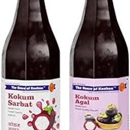 The House of Konkan Kokum Sarbat & Kokam Agal - 750ml Each (Pack of 2)-image-44