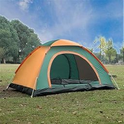 Burmy Camping Tent Outdoor Camping Tent Single Layer Beach Tent Sun Shelter 4 Persons Travel Windproof Waterproof Awning Tents Summer Tent with Bag-image-59