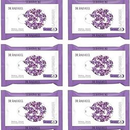 Hunaysa DR.RASHEEL LAVENDER Pack of 6 Face Wipes, Boosts Skin Oxygen, Gives Fresh and Glowing Skin. Lavender.-picture-2