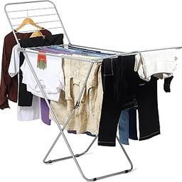 Amazon Brand - Umi New AeroDry Cloth Drying Stand| Perfect Use for Balcony and Indoor Laundry Racks|Cloth Dryer Stand for Drying Clothes|Cloth Hanging Drying Stand- Multi Level, (Grey)-image-16