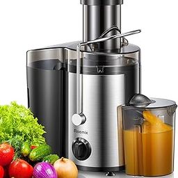 Reemix Juicer Large Opening 7.6 cm Feed Shaft for Whole Fruit and Vegetables Easy to Clean Centrifugal Extractor BPA Free 800W Motor Black-image-61