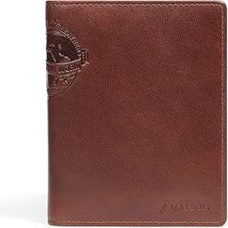 Genuine Leather Harbor Travel Wallet, Passport Cover, 2 Passport Holder Slots with Flap Closer, 1 Note Compartment, RFID Protected Passport Wallet - Vintage-image-38