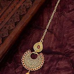 ™ Minimal Crystal Chain Mangtikka – Subtle Charm for Modern Looks-image-90