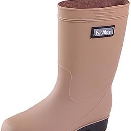 CALANDIS Women's Rain Boots Waterproof Boots Rain Shoes for Outdoor Traveling Khaki EU Size 36 | Boots-picture-46