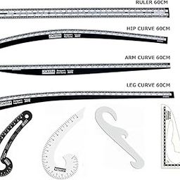 QROOF Tailoring Material for Tailoring Kit,Measuring Scale,Tailoring Tools,Tailoring Accessories,Scale Ruler,Stitching Items Material, (8)-image-20