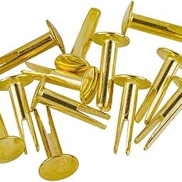 Rely®⇒VP INDUSTRIES (Pcs-100) Brass Split Rivet Head Dia-6 mm x Length -10 mm | Brass Chirma Rivet, Bifurcated Rivet for restoring Antique furniture, Fastening leather, fabric or other soft material-image-23