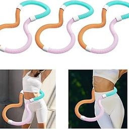 UJEAVETTE Weighted Fitness Hoop Training Comfortable Fitness Circle for Home Men Women 0.9kg-image-85