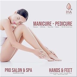 IHA Herbal Manicure and Pedicure Kit - Soothing and Refreshing Pedicure Manicure Spa Kit, Hand and Foot Care Cream Kit (Combo of 5)-image-19