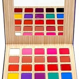 Colors Queen Multishade Lip Palette with 25 Lipstick Colors | Creamy Matte Finish Lip Colors Lipstick | Feather Lightweight Formula, Versatile Color Options | Travel Friendly Lipstick Palette with Attached Mirror-18