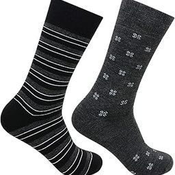 Multicoloured Cushioned Crew Woolen Socks for Men- Pack of 2-image-32