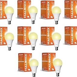 Halonix 9W B22 Yellow Led Bulb, Pack of 10-11