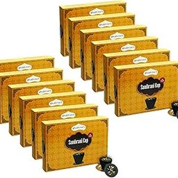 Shubhkart Nirmal Sambrani Cup Dhoop Black | 12 Cups in Per Pack | Dhoop for Puja, Meditation, Havan & Religious Rituals | Charcoal Free Easy to Burn Havan Cups (Pack of 12)-image-24