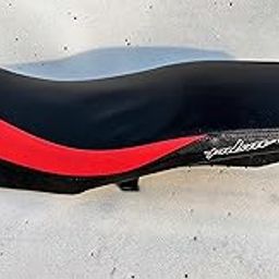 Pulsar 150 Single Bike SEAT Cover,pu Leather red Black Design-image-41