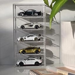 5 Layer Acrylic Storage case Clear Diecast Car Display Case for Scale Models – Dustproof Diecast Storage Organizer.-image-36