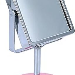 NFI Essentials Dressing Table Cosmetic Makeup Mirror with Stand, Square Shape Multipurpose Vanity Mirror-56