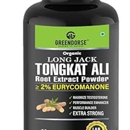 Organic Tongkat Ali Extract Capsules | 2% Eurycomanone by HPTLC | Enhanced T level, Stamina and Stress tolerance, Veg Capsules-60-29