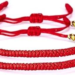 Handwoven Tibetan Red String Bracelet Kabbalah Buddhist Lucky Protection Matching Bracelets for Couple Lover Family Friends Women Men-image-72