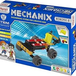 Mechanix Robotix-0 Motorized, 5 Models 84pcs, STEAM Educational Toy, Building and Constrcution Set for Boys and Girls Age 8+ Years-image-0