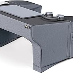 FOVERA Lap Desk Pillow | Height Adjustable, Soft & Comfortable Armrest, Easy to Store | for Working on Laptop, Reading & Gaming | Work from Home Pillow | Perfect for Using on Bed, Sofa & Floor (Grey)-picture-28