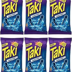 Taki Blue Heat Hot Chili Pepper Tortilla Chips Pack of 6 x 56g (Imported)-image-57