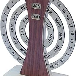 IVEI Rotating Perpetual Calendar/Wooden Forever Calendar/Never Ending Calendar, Wooden Calendar, Corporate Gift-picture-14