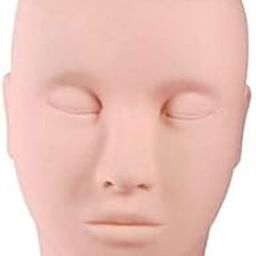 Lash Mannequin Dummy Head for Makeup Practice, Head Massage and Eye Lashes Training, Cosmetology Doll Face Head, Soft-Touch Rubber Practice Head-image-90