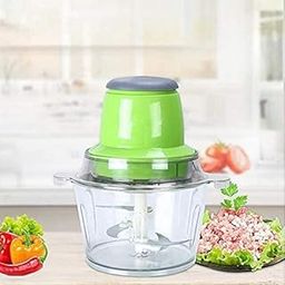 Kunya MEAT GRINDER MINCER MACHINE | BOWL | 2 Ltr. CAPASITY | 250 Watt | KITCHEN FOOD CHOPPER | MEAT | VEGETABLES | ONION | FRUIT & NUTS BLENDER | STAINLESS STEEL & ABS-23