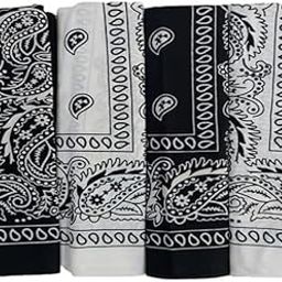 Unisex Cotton Bandana/Head Wrap/Wristband/Face Cover/Handkerchief For Men And Women, Multi (50 * 50Cm, Pack Of 4)-picture-6