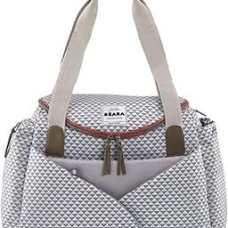 Béaba Beaba Sydney Ii - Baby Changing Nursery, Multifunctional Tote Diaper Bag With Isothermal Lunch Pouch And Trolley Attachment System (Grey And Coral)-picture-12