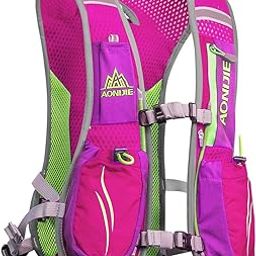 AONIJIE Running Hydration Vest Backpack for Women and Men Lightweight Trail Running Backpack 5.5L Rose Red-picture-12