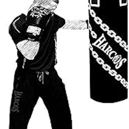Harcos Unfilled Synthetic Leather high Performance Heavy Duty Punching Bag Professional Boxing Bag for Boxing | MMA | Muay Thai | Kickboxing |Taekwondo Fitness Exercise. (Black, 4 Feet (48 Inches))-11