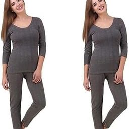 MHM Trading Co. Women's Cotton Ladies Premium Thermal Pack of 2 3/4th Sleeve Top (MHM-TCP2G-P01)-image-43