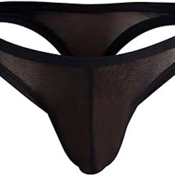 Mens Thongs Underwear I Solid Net, Half Coverage-picture-8