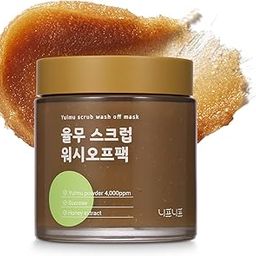 NEAF NEAF Yulmu Scrub Wash-Off Pack, Gently Exfoliates the Skin/Pore Cleansing and Hydrating with Sucroce & Honey Extract, Clear Complexion, Korean Skincare for All Skin Types (4.23 oz/120 g)-image-3
