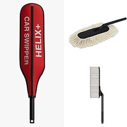 Helix+ Wax-Coated Microfiber Car Duster,Duster for Car Cleaning Soft Brush/Mop with Handle for Exterior,Dry Home,Kitchen,Office Cleaning Brush with Expandable Handle(Made in India)-image-79