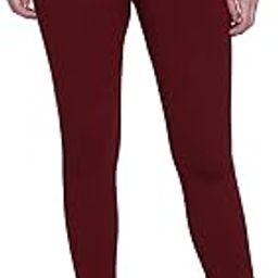 Women Cotton Spandex Churidar Legging Burgundy-image-46