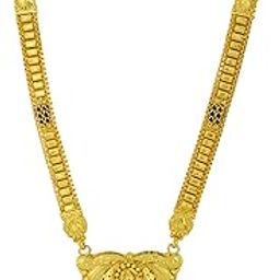24K One Gram Gold Plated 30 Inches Long Mangalsutra 8534-2 For Womens-3