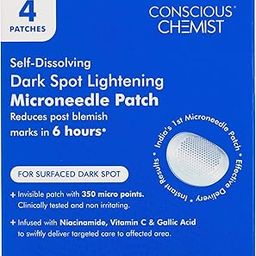Conscious Chemist® Self Dissolving Dark Spot Lightening Microneedle Patches (Pack of 4 Patches) | Painless & Effective Dark Spot Patches with Niacinamide, Gallic Acid & Vitamin C | Fades Dark Spots, Evens Skin Tone & Boosts Radiance | Visible Results in 6 Hours-32