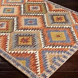 AFFAN RUGS Home Décor Texture Wool Rug Loop Pile Anti-Shed Hand Tufted Carpet for Living Room Bedroom Drawing Room and Hall Color Multi 8 x 10 Feet (240 x 300 cm)-image-22
