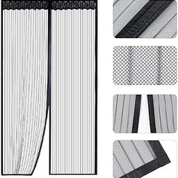 Urvinous Magnetic Mosquito with Magnet Screen Net for Door | Mosquito Curtain for All Door Types & Sizes | Auto-Closing Insect Screen to Keep Mosquito Out (100 * 210 cms, Multi)-13